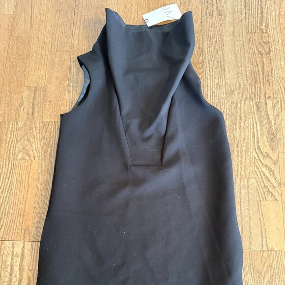NWT ZARA HIGH NECK SHORT DRESS BLACK SIZE XS9124 /550 - Picture 5 of 9